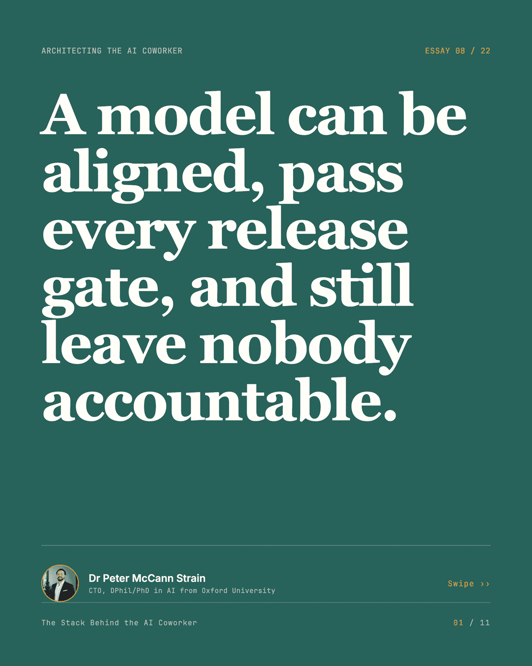 Helpful, Harmless, and Wrong — LinkedIn carousel, slide 1 of 11