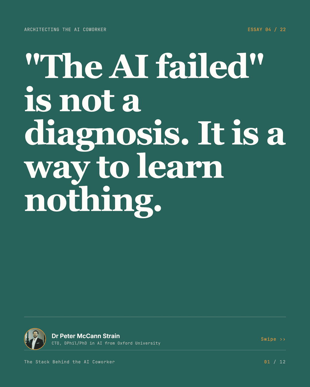 The Nine Layers Where Agents Break — LinkedIn carousel, slide 1 of 12