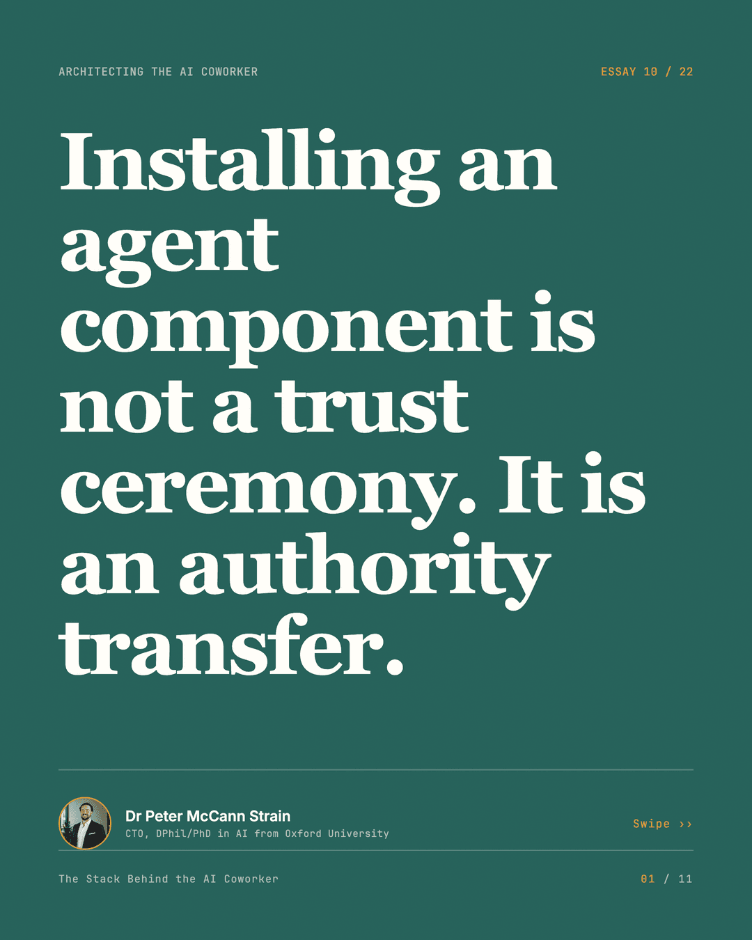 The Supply Chain You Cannot See — LinkedIn carousel, slide 1 of 11